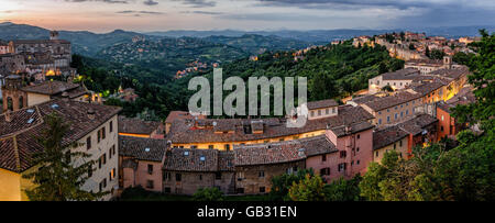 Perugia Umbria (Italia) vista da Porta Sole Foto Stock