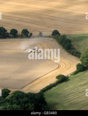 Stock: Veduta aerea della campagna dell'Essex. PREMERE ASSOCIAZIONE foto. Data immagine: Lunedì 25 agosto 2008. Il credito fotografico dovrebbe essere: Ian Nicholson/PA Foto Stock