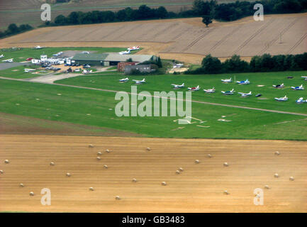 Stock: Veduta aerea della campagna dell'Essex, di Andrewsfield Airfield. PREMERE ASSOCIAZIONE foto. Data immagine: Lunedì 25 agosto 2008. Il credito fotografico dovrebbe essere: Ian Nicholson/PA Foto Stock