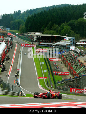 Motor Racing - Formula una pratica - Spa Francorchamps Foto Stock