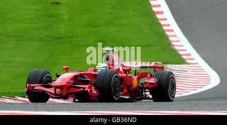 Motor Racing - Formula uno Practice - Spa Francorchamps. Felipe massa della Ferrari durante la seconda sessione di prove di Formula 1 ING del Gran Premio del Belgio a Spa Francorchamps, in Belgio. Foto Stock