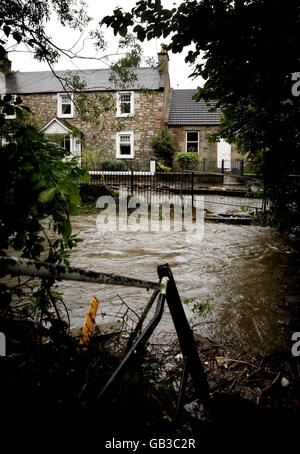 Inondazioni in Scozia Foto Stock