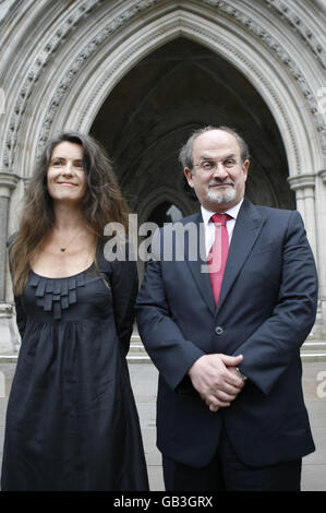 Salman Rushdie causa in tribunale Foto Stock