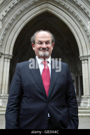 Salman Rushdie causa in tribunale Foto Stock