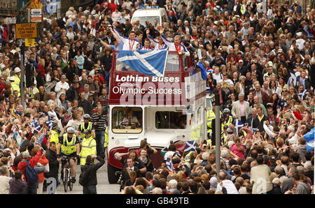 Olympics - Scottish Medalists Parade - Edimburgo Foto Stock