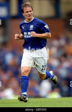 Calcio - fa Barclaycard Premiership - Everton v Fulham. Tobias Linderoth, Everton Foto Stock