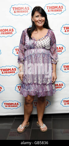 Zoe Tyler arriva in una proiezione per celebrare il rilascio in DVD di Thomas and Friends: The Great Discovery al cinema Vue, Leicester Square, Londra. Foto Stock