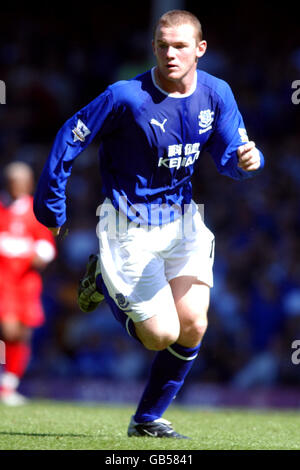 Calcio - fa Barclaycard Premiership - Everton v Liverpool. Wayne Rooney, Everton Foto Stock