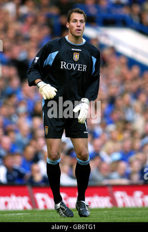 Calcio - fa Barclaycard Premiership - Chelsea / Aston Villa. Thomas Sorensen, portiere di Aston Villa Foto Stock