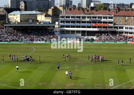 Azione dal gioco tra Collingwood Magpies e Fremantle Dockers Foto Stock