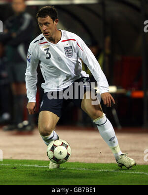 Calcio - Coppa del mondo FIFA 2010 - turno di qualificazione - Gruppo sei - Bielorussia / Inghilterra - Stadio Dinamo. Wayne Bridge in Inghilterra Foto Stock