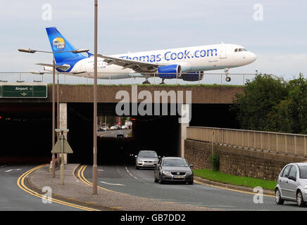 Stock - Dall'Aeroporto Internazionale Bradford di Leeds Foto Stock