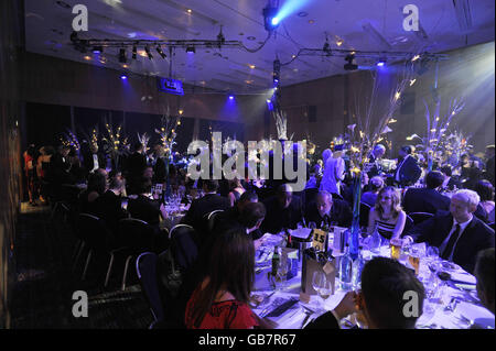 Il ricevimento di bevande per il Royal Television Society North West 2008 Awards all'Hilton Deansgate Hotel a Manchester. Foto Stock