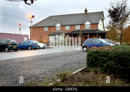 La casa pubblica Orbital alla periferia di Cannock dove è stato trovato il bastone di memoria Atos Origin, nello Staffordshire. Foto Stock