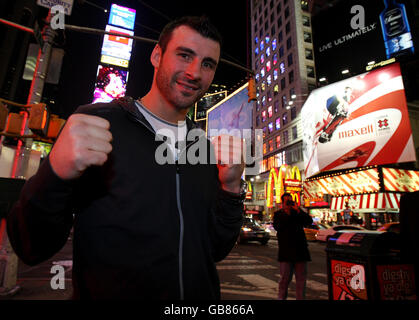 Boxing - Joe Calzaghe Phot chiamata - New York Foto Stock