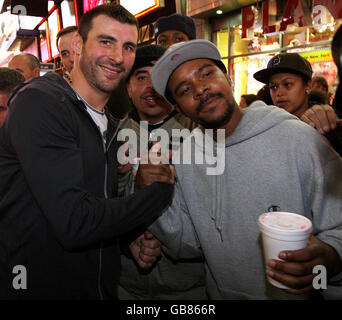 Boxing - Joe Calzaghe Phot chiamata - New York Foto Stock