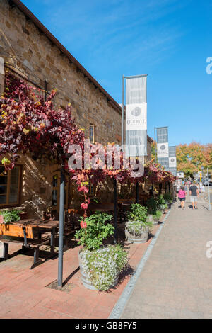 Il Vecchio Mulino di Hahndorf in Hahndorf, in Sud Australia le pittoresche colline di Adelaide. Foto Stock