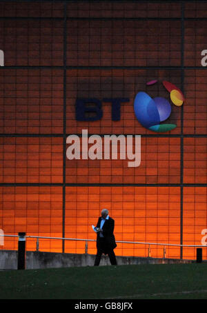 BT a capannone 10, 000 posti di lavoro. Una visione generale della sede centrale BT a Brentwood, Essex. Foto Stock