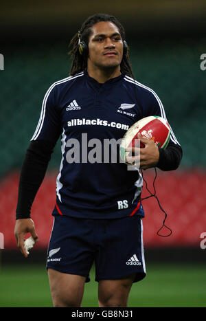 Rugby Union - Nuova Zelanda Formazione e conferenza stampa - Millennium Stadium Foto Stock