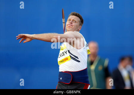 Atletica - Norwich Union London Grand Prix - Crystal Palace. Steve Backley, Gran Bretagna Foto Stock