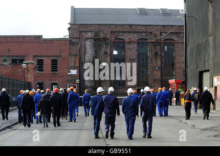 Il Principe di Galles in visita nello Yorkshire Foto Stock