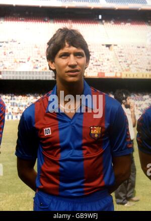 Calcio Spagnolo - Primera Division - Barcellona. Gary Lineker, Barcellona Foto Stock
