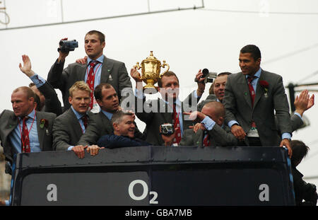 Rugby Union - World Cup 2003 - Inghilterra Victory Parade Foto Stock