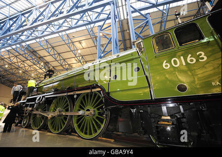 Tornado locomotiva a vapore pronto per andare in servizio Foto Stock