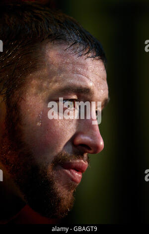 Boxing - Enzo Maccarinelli lavorare fuori - Enzo Calzaghe Palestra Foto Stock