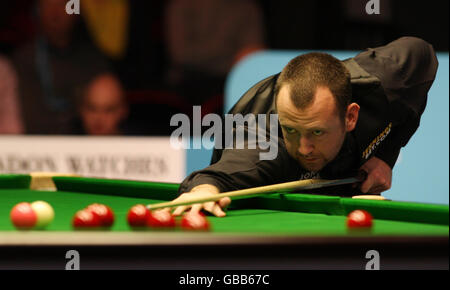 Snooker - Campionati Maplin UK - Day Five - The International Centre - Telford. Mark Williams nel suo quarto finale durante il campionato britannico Maplin presso l'International Centre di Telford. Foto Stock