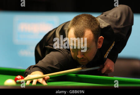 Snooker - Campionati Maplin UK - Day Five - The International Centre - Telford. Mark Williams nel suo quarto finale durante il campionato britannico Maplin presso l'International Centre di Telford. Foto Stock