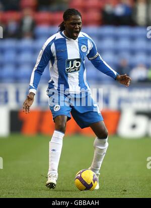 Calcio - Barclays Premier League - Wigan Athletic v Newcastle United - JJB Stadium. Mario Melchiot, atletico di Wigan Foto Stock