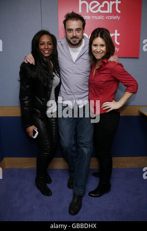 Melanie Brown visite Capital Radio - Londra Foto Stock