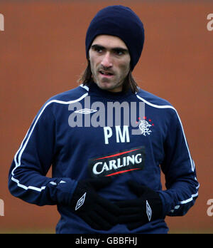 Calcio - Rangers Training - Murray Park. Rangers giocatore Paolo Mendez durante una sessione di allenamento al Murray Park, Glasgow. Foto Stock