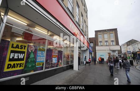 Woolworths chiusure Foto Stock