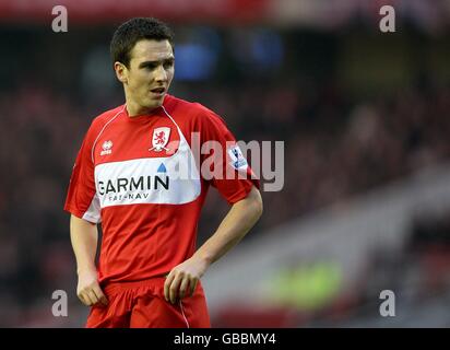 Calcio - Barclays Premier League - Middlesbrough v Sunderland - Riverside Stadium. Stewart Downing, Middlesbrough Foto Stock