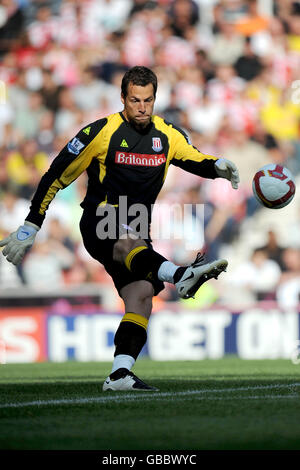 Calcio - Barclays Premier League - Stoke City v Chelsea - Britannia Stadium. Thomas Sorensen, portiere della città di Stoke Foto Stock