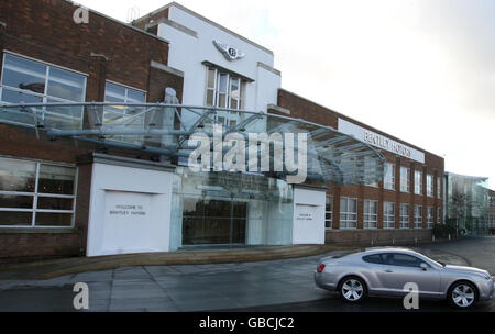 Una panoramica generale dello stabilimento Bentley Motors di Crewe, Cheshire. Foto Stock