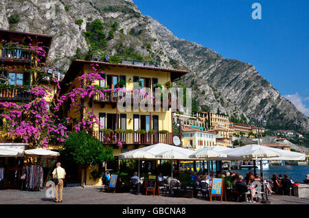 Gardasee, Limone sul Garda, Limone, Lombardei, Gardesana occidentale, Italien Foto Stock