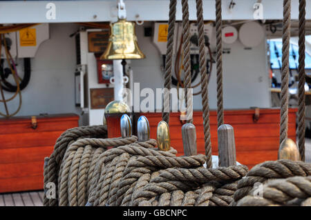 Addestramento alla vela di nave Gorch Fock Foto Stock