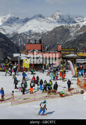 Skianlage, Bormio 2000, Bormio, Sondrio, Lombardei, Italien Foto Stock