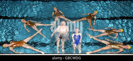 Swimathon carità evento Foto Stock