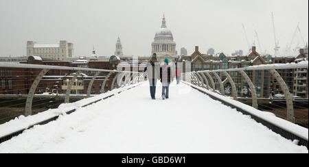 Clima invernale Foto Stock