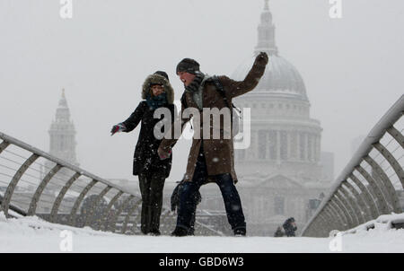 Clima invernale Foto Stock