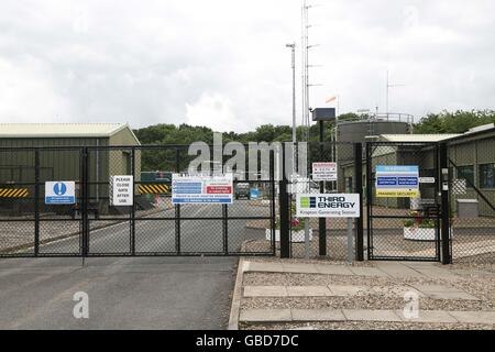 Knapton stazione di generazione, di proprietà di terzi, energia in oriente knapton, North Yorkshire, Regno Unito. Ian Hinchliffe / ianrichardhinchliffe. Foto Stock