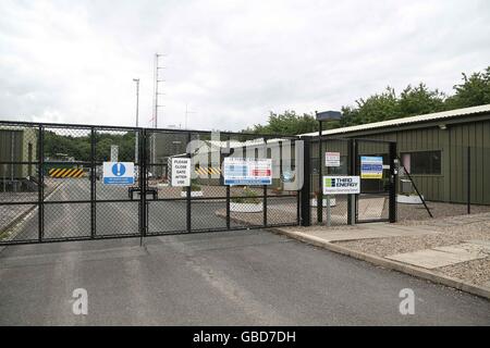Knapton stazione di generazione, di proprietà di terzi, energia in oriente knapton, North Yorkshire, Regno Unito. Ian Hinchliffe / ianrichardhinchliffe. Foto Stock