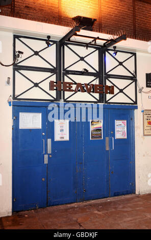 Heaven Nightclub - Londra. Vista generale del Heaven Nightclub, Villiers Street a Londra, WC2N 6NG. Foto Stock