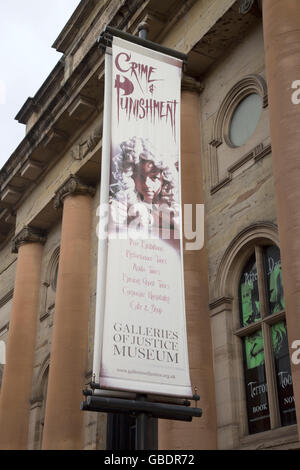 Le gallerie di giustizia museo; Nottingham; Inghilterra; Regno Unito Foto Stock