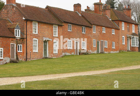 Ex case costruttori di navi a Buckler's Hard vicino Beaulieu in Hampshire Foto Stock