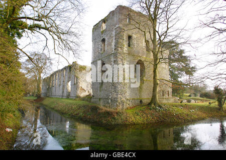 Le rovine del Palazzo Vescovile a Waltham Hampshire Foto Stock